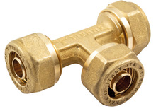 T-klemring til PEX-rør messing 15 x 15 x 15 mm